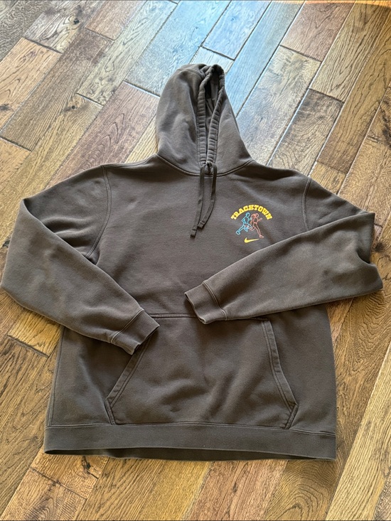 Nike Other - Nike Brown Hooded Sweatshirt with Tracktown Graphic